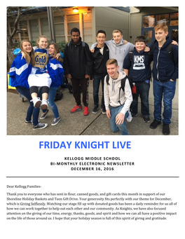 Friday Knight Live