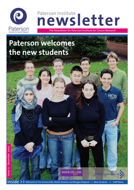 Paterson Welcomes the New Students
