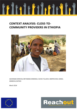 Context Analysis: Close-To- Community Providers in Ethiopia