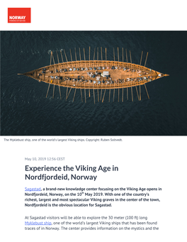 Experience the Viking Age in Nordfjordeid, Norway