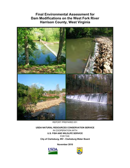 Final Environmental Assessment for Dam Modifications on the West Fork River Harrison County, West Virginia