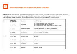 CEZ Distribuţie Execută Lucrări Programate În Reţelele Electrice