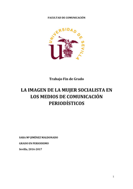 La Imagen De La Mujer Socialista En Los Medios De Comunicación Periodísticos