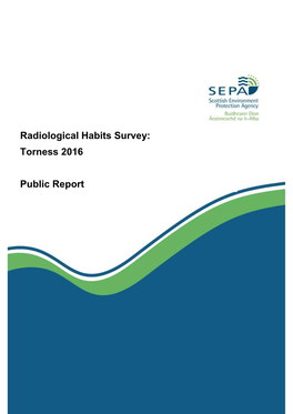 Radiological Habits Survey: Torness 2016 Public Report