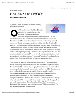 Einstein's Boyhood Proof of the Pythagorean Theorem