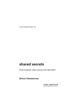 Shared Secrets