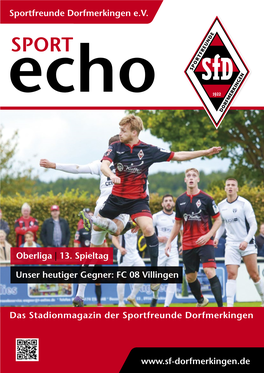 Sportfreunde Dorfmerkingen E.V. Das Stadionmagazin Der Sportfreunde Dorfmerkingen Unser Heutiger Gegner