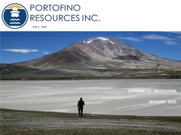 Lithium | Argentina January 2021