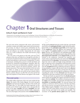 Chapter 1 Oral Structures and Tissues Arthur R