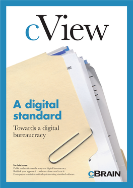 A Digital Standard Towards a Digital Bureaucracy