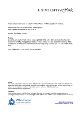 Ultralow Phase Noise 10-Mhz Crystal Oscillators