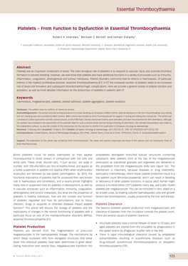 Essential Thrombocythaemia