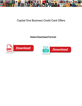 Capital One Business Credit Card Offers