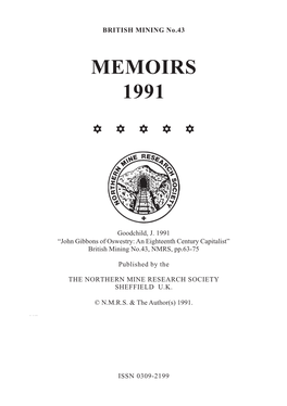 John Gibbons of Oswestry: an Eighteenth Century Capitalist” British Mining No.43, NMRS, Pp.63-75