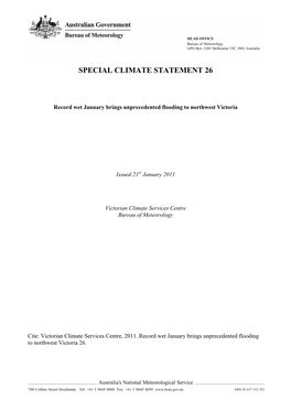 Special Climate Statement 22