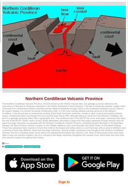 Northern Cordilleran Volcanic Province