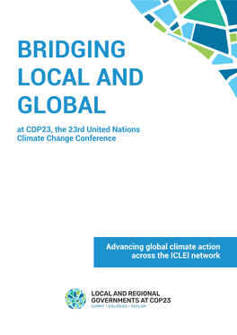 BRIDGING LOCAL and GLOBAL at COP23, the 23Rd United Nations Climate Change Conference