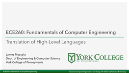 James Moscola Dept. of Engineering & Computer Science York College