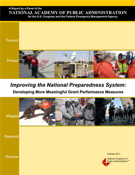 Improving the National Preparedness System