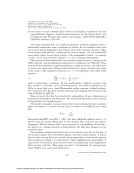 Lecture Notes on Mean Curvature Flow: Barriers and Singular