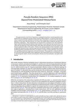 Time-Modulated Metasurfaces