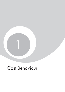 Cost Behaviour