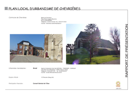 Plan Local D'urbanisme De Chevrières Rappor T De