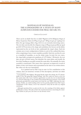 Donor Inscriptions and Iconography of an 11Th-Century Mchod Rten at Tholing Am Y Helle R 43