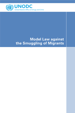 Model Law Against the Smuggling of Migrants