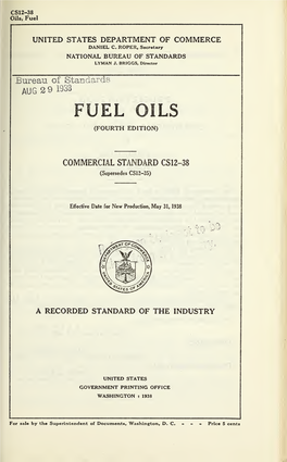 Fuel Oils (Fourth Edition)