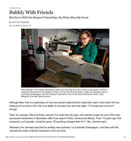 Bubbly with Friends - WSJ.Com