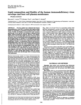 Envelope and Host Cell Plasma Membranes (H9 Plasma Membranes) ROLAND C