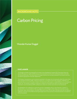 Carbon Pricing