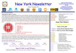 New York Newsletter St Telephone/Fax: 01205 280320 Friday 1 December 2017 Lisa.Hawkins@Newyork.Lincs.Sch.Uk Website