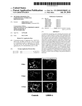 (12) Patent Application Publication (10) Pub. No.: US 2010/0190692 A1 VAN GROENINGHEN (43) Pub