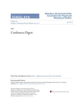 Conference Digest