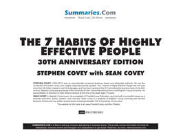 The 7 Habits of Highly Effective People