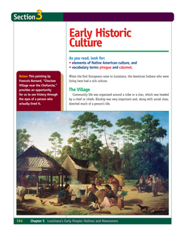 Early Historic Culture 165 Clothing the Indians Who Lived in Louisiana Wore Simple Clothing Made from Available Materials