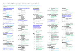 Quick Reference Formulary