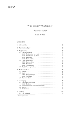 Wire Security Whitepaper