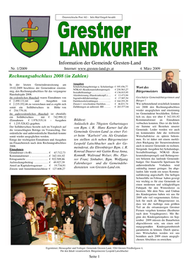 Information Der Gemeinde Gresten-Land