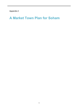 A Market Town Plan for Soham