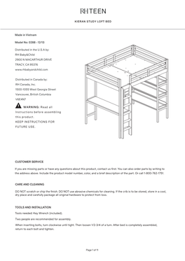 Kieran Study Loft Bed