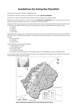 A Checklist of Lesotho Grasses