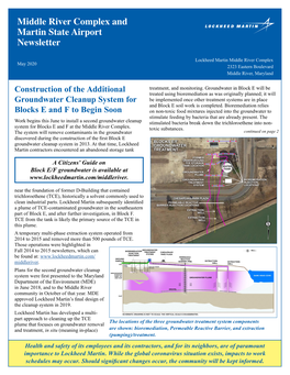 Middle River Complex and Martin State Airport Newsletter