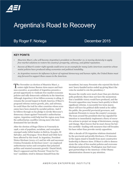 Argentina's Road to Recovery