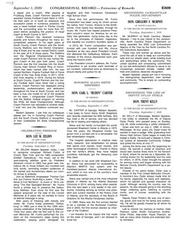 Extensions of Remarks E809 HON. LEE M. ZELDIN HON. EARL L