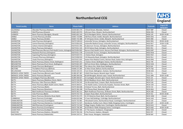 Northumberland CCG