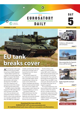 EU Tank Breaks Cover