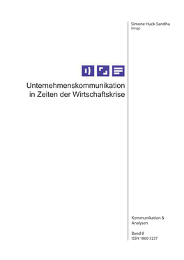 Unternehmenskommunikation in Zeiten Der Wirtschaftskrise